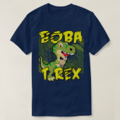 Boba T-Rex Funny Bubble Tea Dinosaur 265 T-shirt (Design voorkant)
