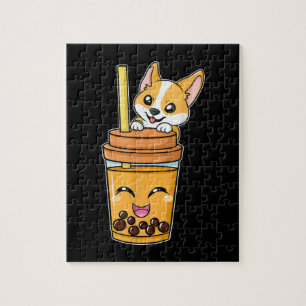 Boba Tapioca Pearls Bubble Milk Tea Drink Corgi Legpuzzel