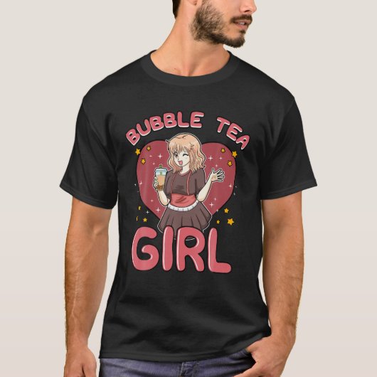 Boba Tapioca Pearls Bubble Milk Tea Tea-Based Drin T-shirt (Voorkant)