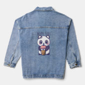 Boba Tea, bubbelmilk tea Denim Jacket (Achterkant)