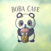Boba Tea, bubbelmilk tea Raamsticker (Vel 3)