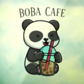 Boba Tea, bubbelmilk tea Raamsticker (Vel 3)
