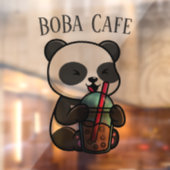 Boba Tea, bubbelmilk tea Raamsticker (Vel 2)
