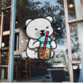 Boba Tea, bubbelmilk tea Raamsticker