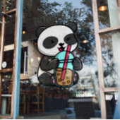 Boba Tea, bubbelmilk tea Raamsticker