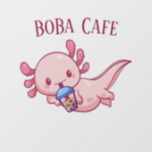 Boba Tea, bubbelmilk tea Raamsticker (Vel)