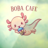 Boba Tea, bubbelmilk tea Raamsticker (Vel 3)