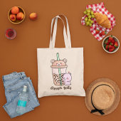 Boba Tea, bubbelmilk tea Tote Bag