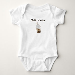 boba tea bubble tea baby bodysuit