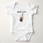 boba tea bubble tea baby bodysuit (Voorkant)