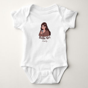 boba tea bubble tea baby bodysuit