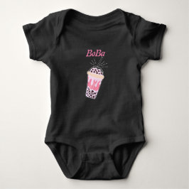 boba tea bubble tea baby bodysuit
