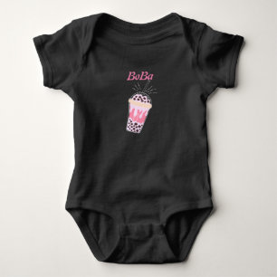 boba tea bubble tea baby bodysuit