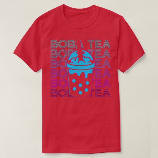 Boba Tea Bubble Tea Milk Tea Retro Gift T-shirt (Design voorkant)