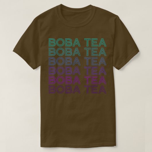 Boba Tea Bubble Tea Milk Tea Retro  T-shirt (Design voorkant)