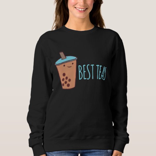 Boba Tea Bubble Tea Partnerlook Best Teas Trui (Voorkant)