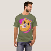 Boba Tea Bubble Tea Schattige Kawaii Hamster Gift T-shirt (Voorkant volledig)