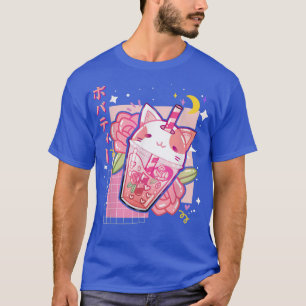 Boba Tea Cat Bubble Tea Kawaii Anime Japans meisje T-shirt