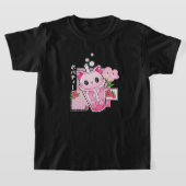 Boba Tea Cat Bubble Tea Kawaii Anime Japans meisje T-shirt (Laagn)