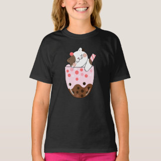 Boba Tea Cat Bubble Tea Kawaii Anime Japans meisje T-shirt