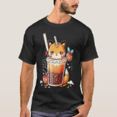Boba Tea  Chibi Bubble Tea Fox T-shirt (Voorkant)