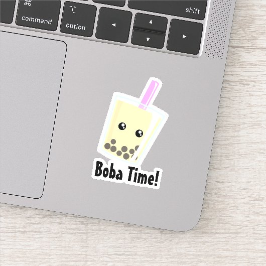 Boba Tea Eigen vinylSticker Sticker (Detail)
