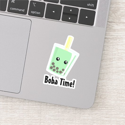 Boba Tea Eigen vinylSticker Sticker (Detail)