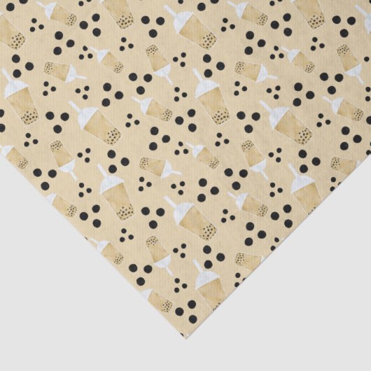 Boba Tea en Stippen Tissuepapier (Detail)