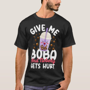 Boba Tea geeft me Boba en niemand show springt tin T-shirt