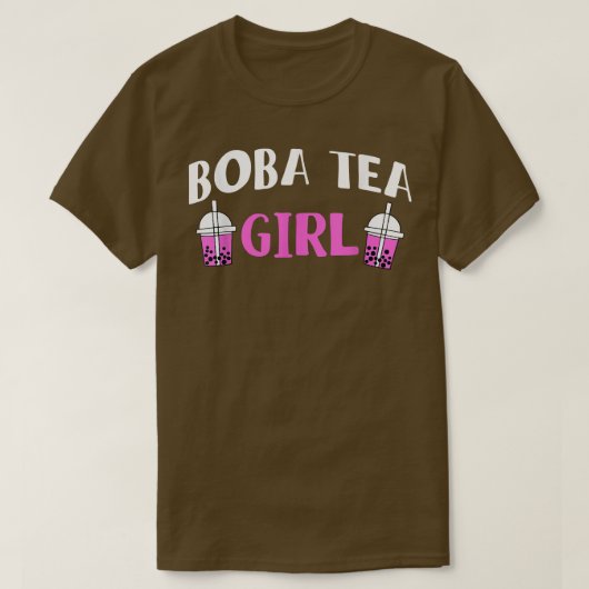 Boba Tea Girl Bubble Tea 224 T-shirt (Design voorkant)