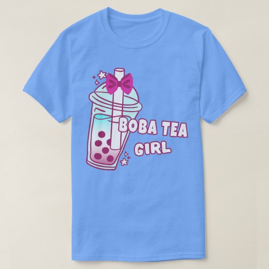Boba Tea Girl Milk Bubble Balls Drink T-shirt (Design voorkant)
