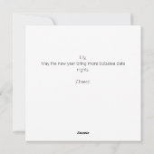 Boba Tea Holiday Winter Cheer Nieuwjaar Bubelthee Feestdagenkaart (Achterkant)