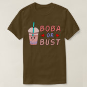 Boba Tea I Love Bubble Tea Boba of Bust T-shirt (Design voorkant)