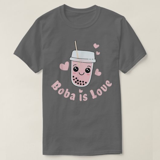 Boba tea is liefde t-shirt (Design voorkant)