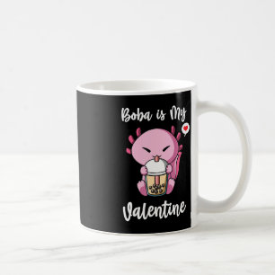 Boba Tea is Mijn Valentijn Axolotl Anti-Valentijns Koffiemok