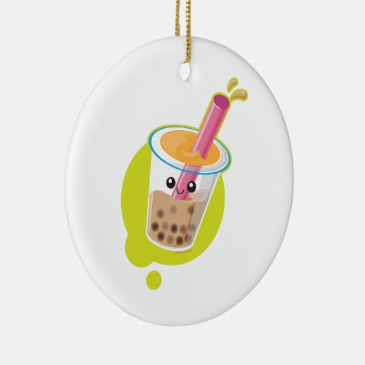 Boba Tea Keramisch Ornament (Rechts)