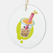 Boba Tea Keramisch Ornament (Links)