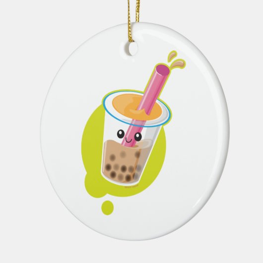 Boba Tea Keramisch Ornament (Links)