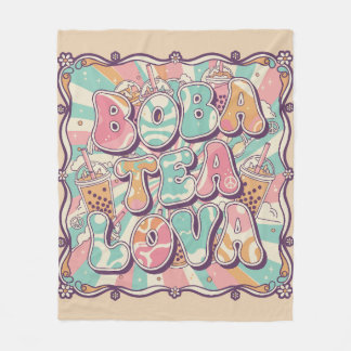 Boba Tea Lova Fleece Deken