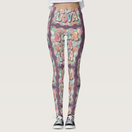 Boba Tea Lova Leggings (Voorkant)