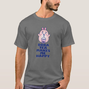 Boba Tea maakt me blij met de klapbare melkthee Ja T-shirt