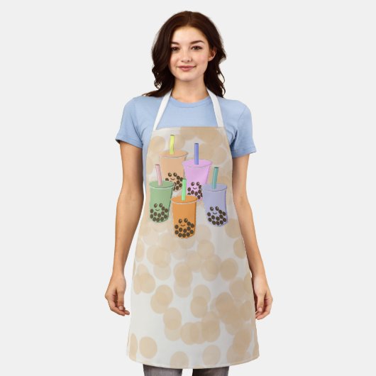 Boba Tea op Parade Schort (Gedragen)