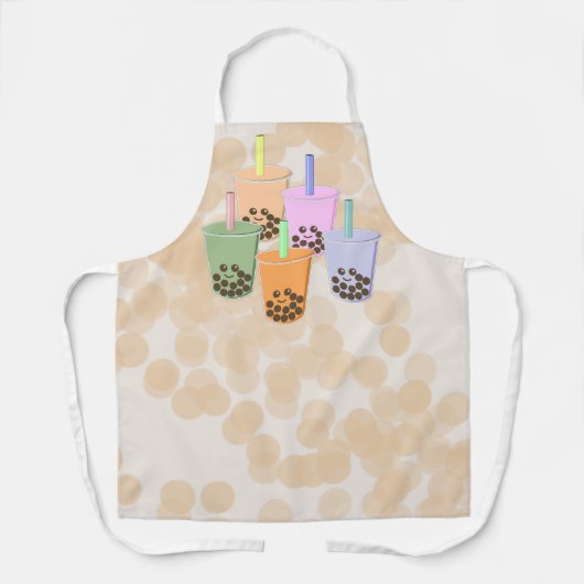 Boba Tea op Parade Schort (Voorkant)