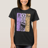 Boba Tea Periodic Table Elements Bubble Tea  Nerd T-shirt (Voorkant)