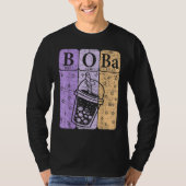 Boba Tea Periodic Table Elements Bubble Tea  Nerd T-shirt (Voorkant)