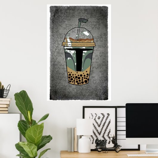 Boba Tea Poster (Thuiskantoor)