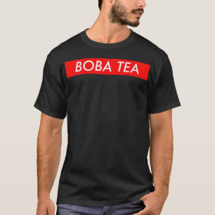 Boba Tea Red Bo Funny Boba Tea Bubble Tea gallop T-shirt