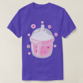 Boba tea sakura roze t-shirt (Design voorkant)