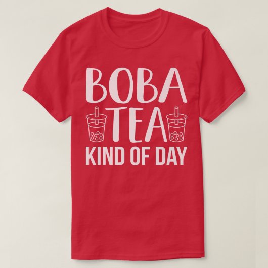 Boba tea soort dag bubble Kawaii tea ramen Graph T-shirt (Design voorkant)