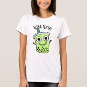 Boba Teeth Grappige Boba Tea Pun T-shirt (Voorkant)